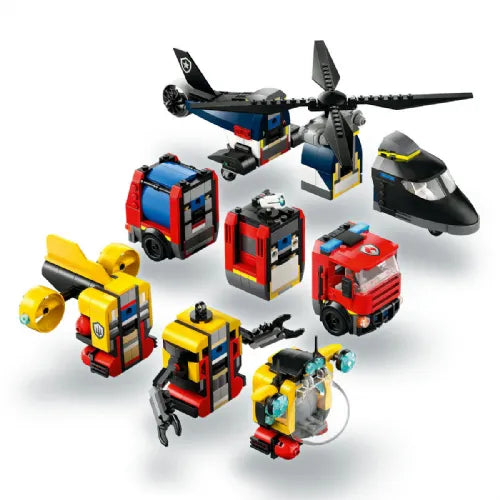 Kocke Lego City: Remiks helikopter, gasilsko vozilo in podmornica (60462)