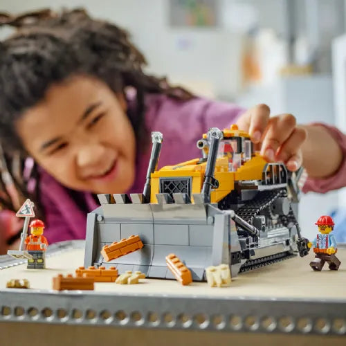 Kocke Lego City: Rumen buldožer s čelnim nakladalnikom (60466)