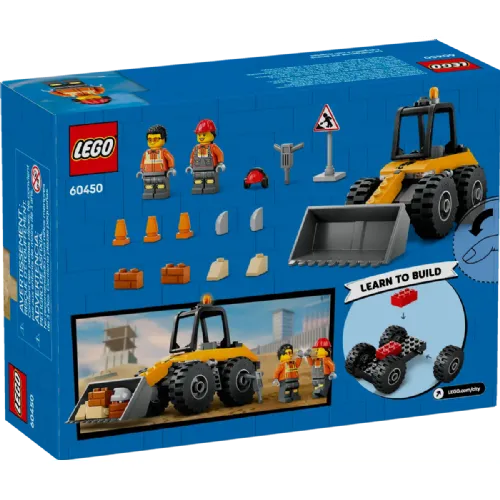 Kocke Lego City: Rumeni gradbeni nakladalnik s kolesi (60450)