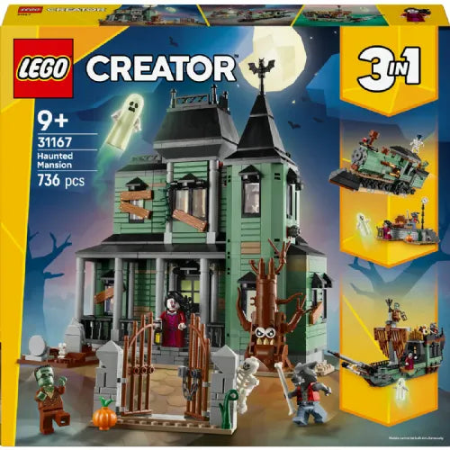 Kocke Lego Creator 3-v-1 Hiša strahov 31167, 736 kock, od 9. let