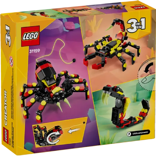 Kocke Lego Creator: Divje živali: presenetljivi pajek (31159)