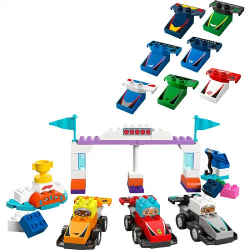 Kocke Lego Duplo: Dirkalniki in dirkalci ekipe F1® (10445)