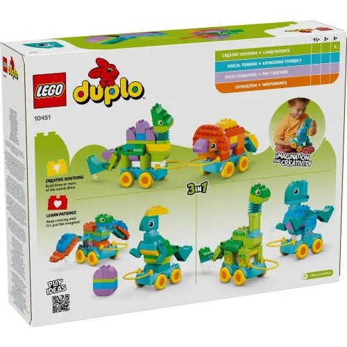 Kocke Lego Duplo: Mestna dinozavra na kolesih, 3 v 1 (10451)