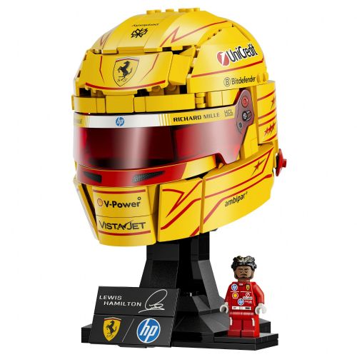 Kocke Lego Editions Čelada Scuderia Ferrari HP Lewisa Hamiltona, 884 kosov, za starost 14+, plastika (43022)