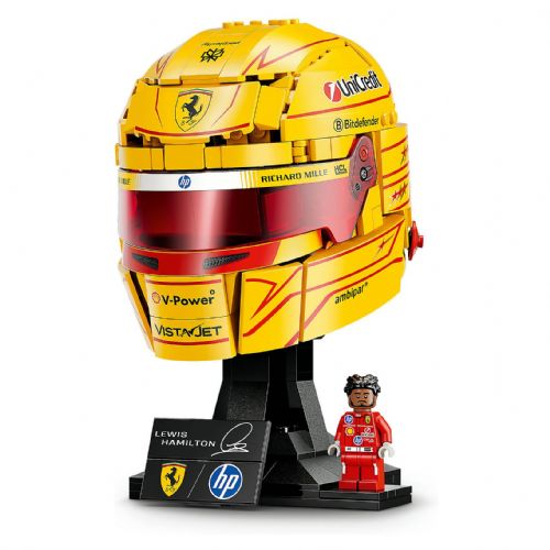 Kocke Lego Editions Čelada Scuderia Ferrari HP Lewisa Hamiltona, 884 kosov, za starost 14+, plastika (43022)