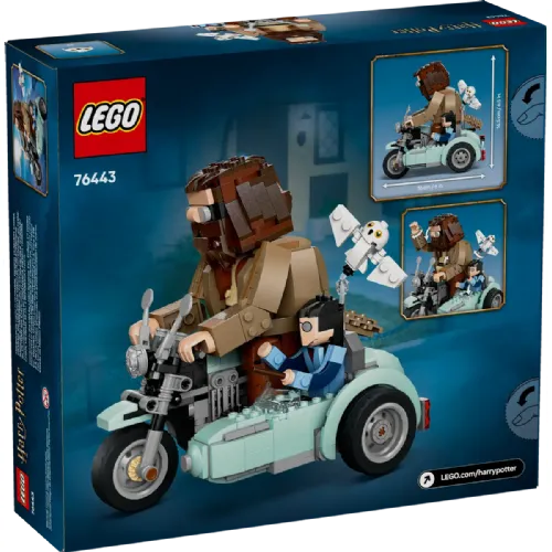 Kocke Lego Harry Potter: Hagridova™ in Harryjeva vožnja z motornim kolesom (76443)