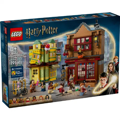 Kocke Lego Harry Potter: Kakovostne potrebščine za Quidditch in Fortescuejeva sladoledarna (76452)