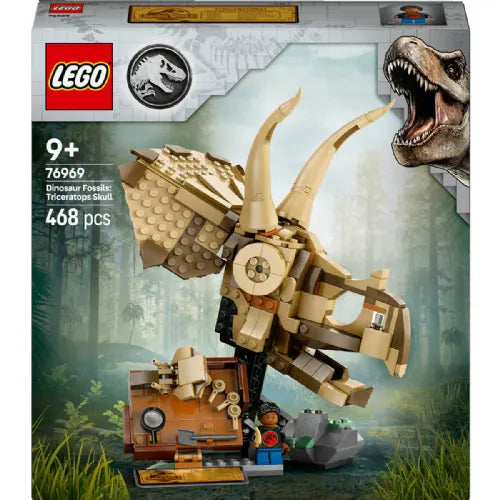 Kocke Lego Jurassic World: Dinozavrski fosili: triceratopova lobanja (76969)