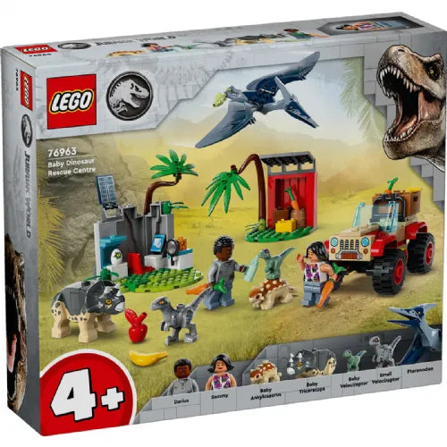 Kocke Lego® Jurassic World Reševalno središče za dinozavrske mladiče (76963)