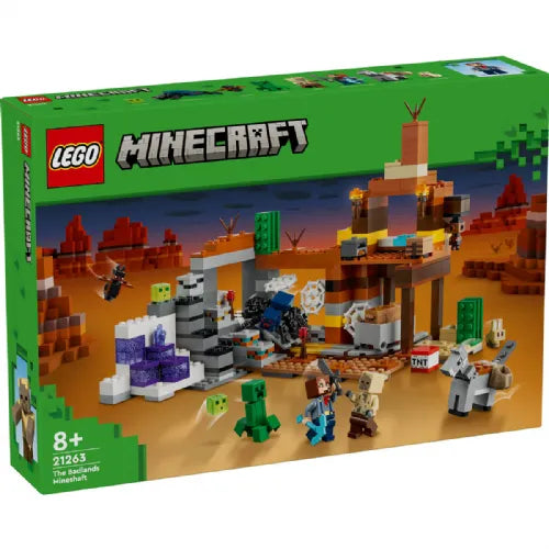 Kocke Lego Minecraft: Rudniški jašek v Badlandu (21263)