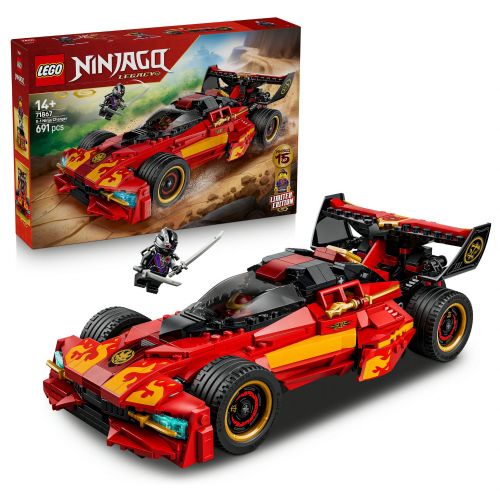 Kocke Lego Ninjago: 15. obletnica superšportnega avtomobila X-1 Ninja, 691 kos, od 14. let (71867)