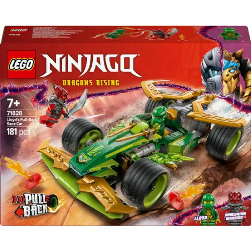 Kocke Lego Ninjago: Lloydov dirkalni avtomobil na poteg (71828)