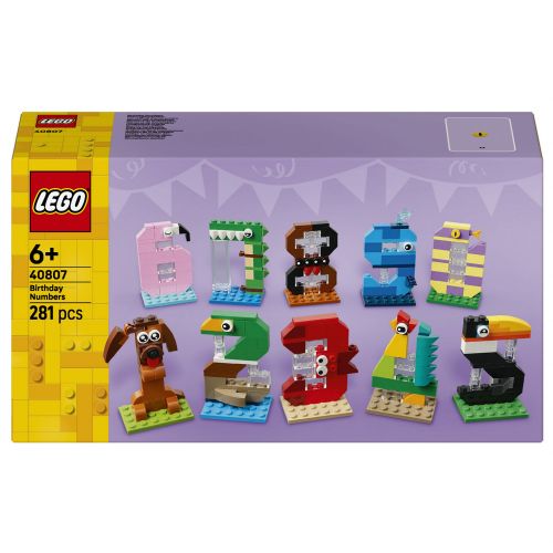 Kocke Lego: Sezonske rojstnodnevne številke, 281 kos, od 6. let (40807)