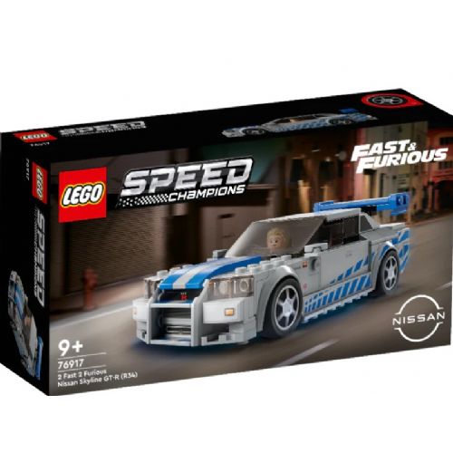 Kocke Lego® Speed Champions: 2 Fast 2 Furious Nissan Skyline GT-R (R34) (76917)