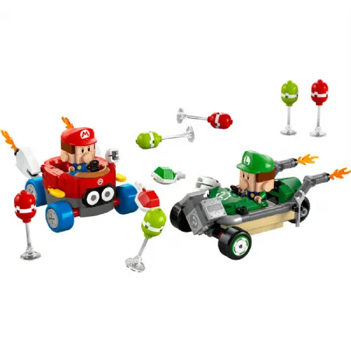 Kocke Lego Super Mario: Mario Kart™ – Baby Mario vs Baby Luigi (72034)