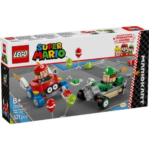Kocke Lego Super Mario: Mario Kart™ – Baby Mario vs Baby Luigi (72034)