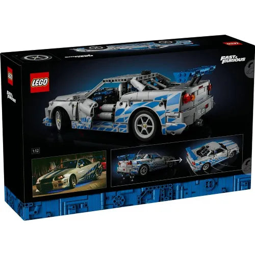 Lego Technic 2 Nissan Skyline GT-R (R34) Brzi i žestoki trkaći automobil (42210)