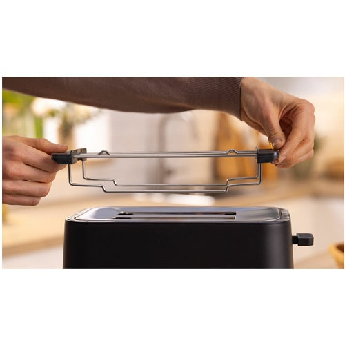 Kompaktni opekač kruha Bosch MyMoment TAT3MA123, 950W, za 2 rezini toasta, črna