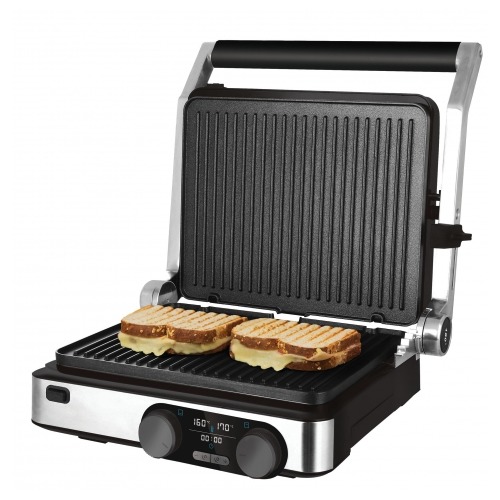 Kontaktni žar Cecotec Rock&Ngrill Dual (črna/nerjaveče jeklo, 2000 W)