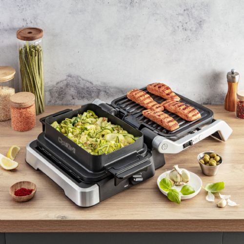 Kontaktni žar Tefal OptiGrill 4in1 GC774D, 2.100 W, s pekačem, nerjaveče jeklo
