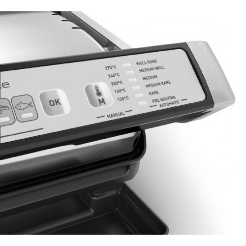 Kontaktni žar Tefal Optigrill Elite GC707D (srebrn/črn, 2000 W)