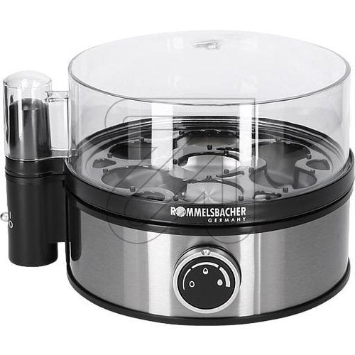 Kuhalnik jajc Rommelsbacher ER 400, 400W, za 7 jajc, nerjaveče jeklo/črna