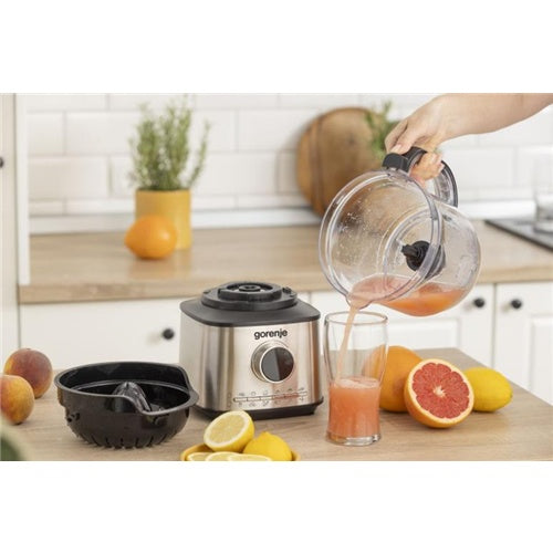 Kuhinjski robot Gorenje SBR1500E nerjaveče jeklo, 1500 W, 12 samodejnih programov, LED zaslon, prostornina 2 l