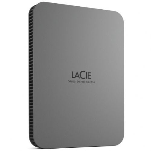 Zunanji disk LaCie Mobile Drive 2 TB, USB-C, USB 3.2 Gen 1, zaščita z geslom, sive barve