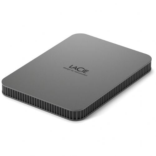 Zunanji disk LaCie Mobile Drive 2 TB, USB-C, USB 3.2 Gen 1, zaščita z geslom, sive barve