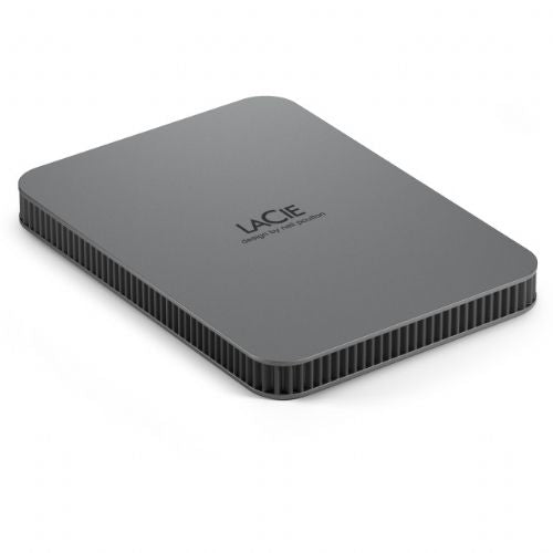 Zunanji disk LaCie Mobile Drive 2 TB, USB-C, USB 3.2 Gen 1, zaščita z geslom, sive barve
