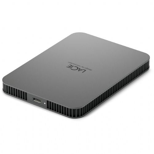 Zunanji disk LaCie Mobile Drive 2 TB, USB-C, USB 3.2 Gen 1, zaščita z geslom, sive barve
