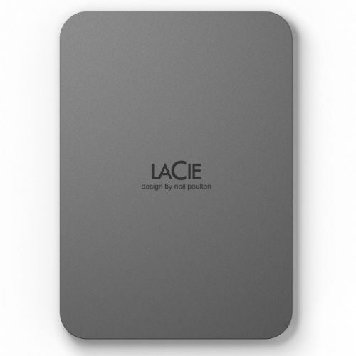 Zunanji disk LaCie Mobile Drive 2 TB, USB-C, USB 3.2 Gen 1, zaščita z geslom, sive barve