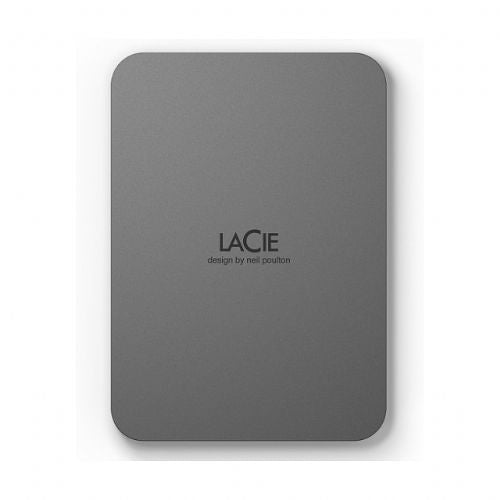 Zunanji disk LaCie Mobile Drive 2 TB, USB-C, USB 3.2 Gen 1, zaščita z geslom, sive barve