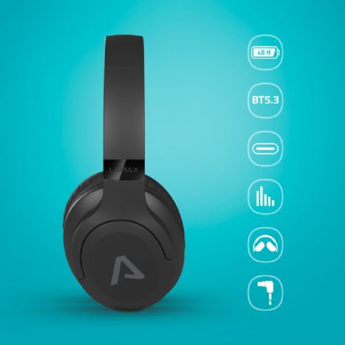 Brezžične slušalke LAMAX Base2, črne