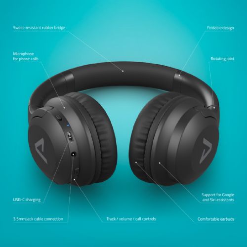 Brezžične slušalke LAMAX Base2, črne