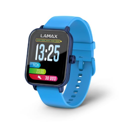 Pametna ura LAMAX BCool 2 Play, 1.83" zaslon, Bluetooth 5.3 klici, 100+ športnih načinov, 7 dni baterije, modre barve