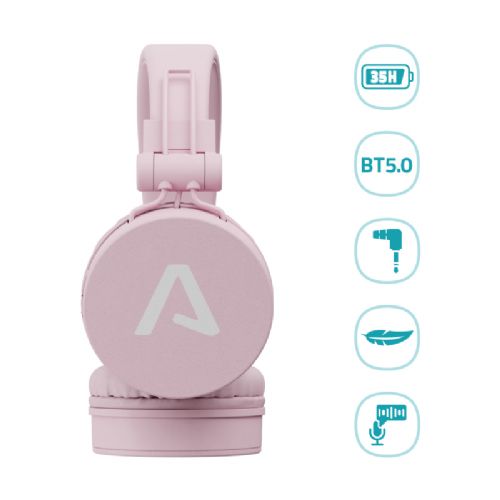 Lamax Blaze2 bežične slušalice, bluetooth, roze