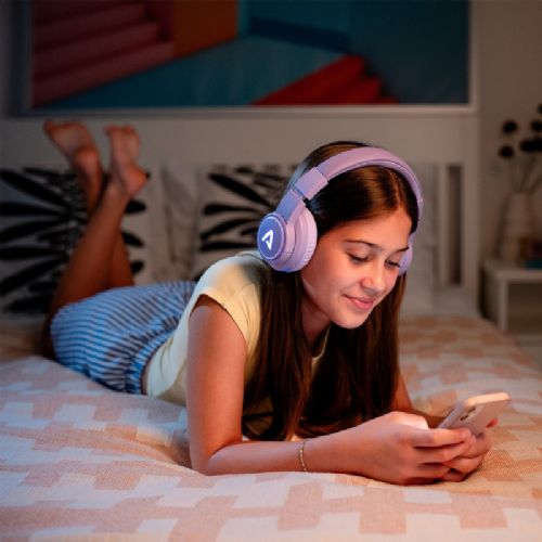 Slušalke Lamax GlowKid1, Bluetooth 5.3, LED osvetlitev, 37 h avtonomija, modre