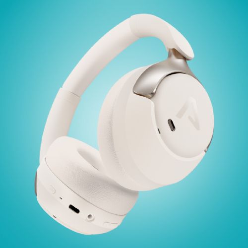 Brezžične ANC Bluetooth slušalke LAMAX HighComfort2 ANC White, 57 h baterija, Bluetooth 5.4, bele barve