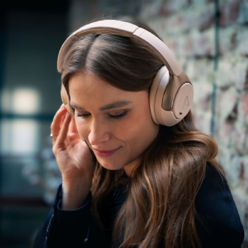 Brezžične ANC Bluetooth slušalke LAMAX HighComfort2 ANC White, 57 h baterija, Bluetooth 5.4, bele barve