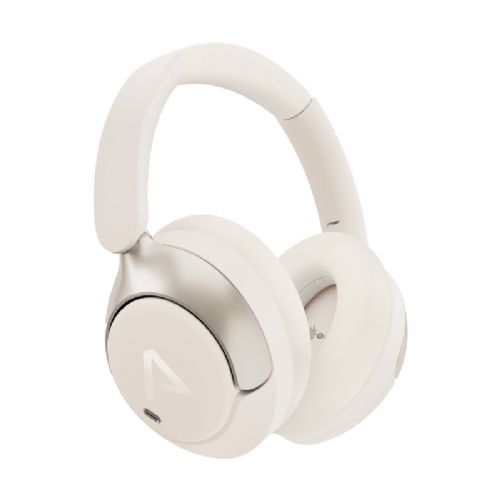 Brezžične ANC Bluetooth slušalke LAMAX HighComfort2 ANC White, 57 h baterija, Bluetooth 5.4, bele barve