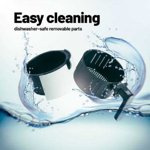 Cvrtnik na vroč zrak Lauben 2500WT, 1300 W, 2,5L, časovnik, LED zaslon, 8 prednastavljenih programov, bele barve