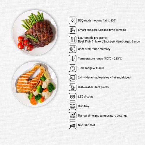 Kontaktni roštilj Lauben Deluxe 2000ST