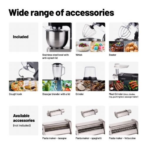 Kuhinjski procesor Lauben 1200BC, 5,5 l, 1250 W