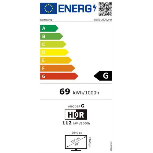 Televizor Samsung 50U8092F 139 cm (55''), 3840 x 2160 (4K UHD), LED, Tizen, 50Hz, UE50U8092FUXXH