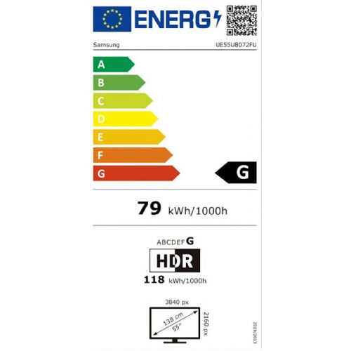 Televizor Samsung UE55U8072FUXXH, 55" (139 cm), 4K UHD (3.840 x 2.160), 50 Hz, HDR