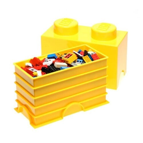 Lego®: Kutija za pohranu s blokom 2 - žuta (40021732)