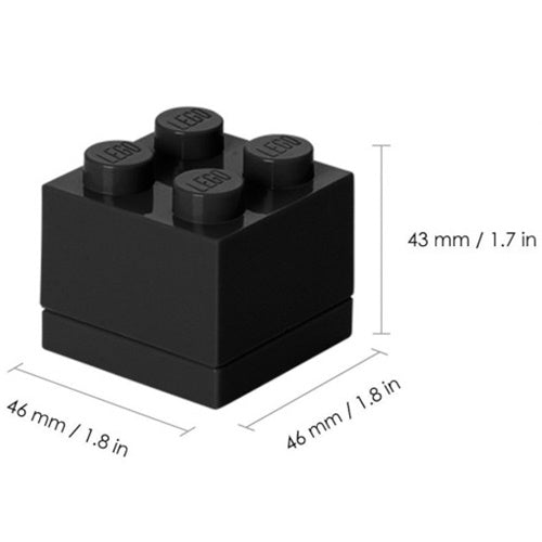 Lego: Kutija za pohranu s blokom 4, crna (40111733)