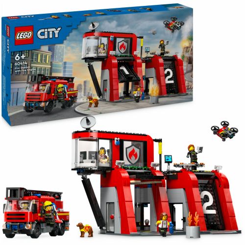 Kocke Lego® City Gasilska postaja z gasilskim vozilom 60414