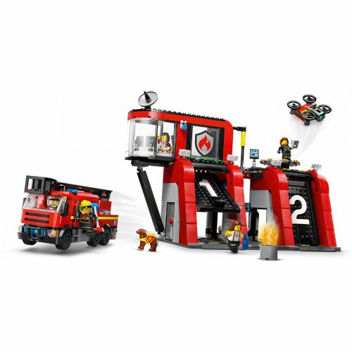 Kocke Lego® City Gasilska postaja z gasilskim vozilom 60414